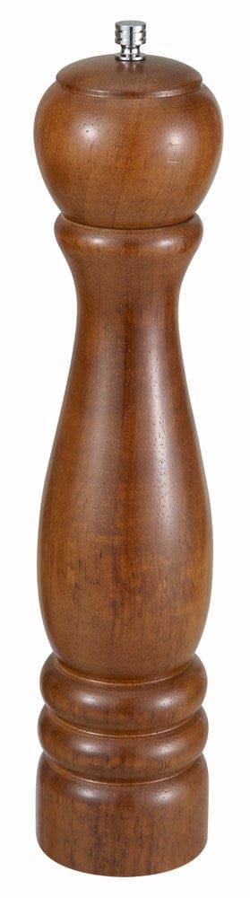 Winco Tabletop & Serving Each Winco WPM-12 12 Inch Traditional Pepper Mill with Zinc Alloy Grinder and Oak Finish | Denson CFE