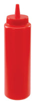 Winco Tabletop & Serving Pack / Red Winco PSB-08R Red Squeeze Bottle 8 Ounce Pack of Six | Denson CFE