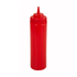 Winco Tabletop & Serving Pack / Red Winco PSW-12R 12 Ounce Red Squeeze Bottle Wide Mouth Pack of 6 | Denson CFE