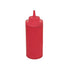 Winco Tabletop & Serving Pack / Red Winco PSW-16R 16oz Wide Mouth Red Squeeze Bottles Pack of 6 | Denson CFE