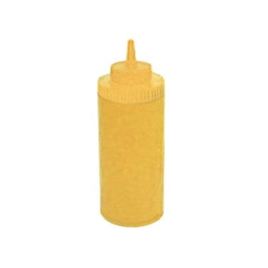 Winco Tabletop & Serving Pack / Yellow Winco PSW-16Y Yellow 16oz Wide Mouth Squeeze Bottles Pack of Six | Denson CFE