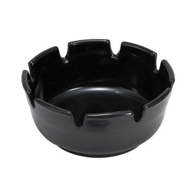 Winco Unclassified Dozen / Black Winco MAS-4K 4" Round Bakelite Ashtray, Black | Denson CFE
