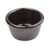 Winco Unclassified Dozen / Black Winco RFM-1K Fluted Black Ramekin 1.5 Ounce Heat Resistant Dishwasher Safe Break Resistant | Denson CFE