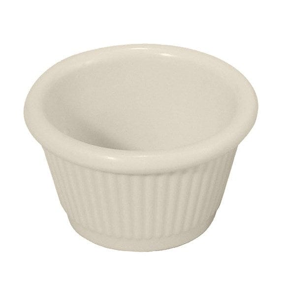 Winco Unclassified Dozen Winco RFM-1B Fluted Ramekin 1.5 Ounce Bone Heat Resistant Dishwasher Safe Break Resistant | Denson CFE