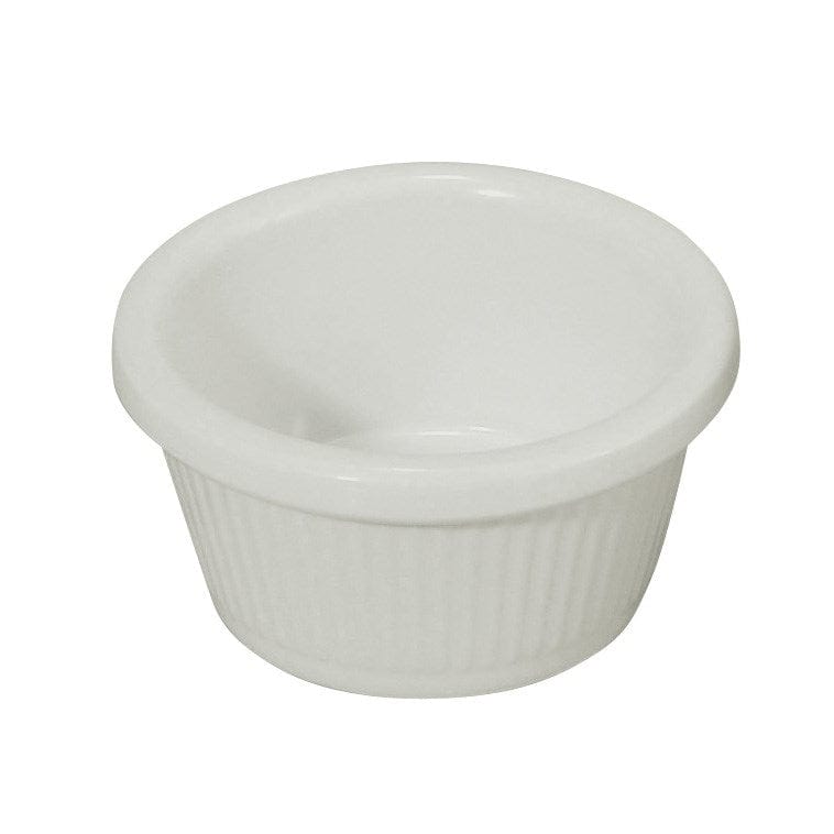 Winco Unclassified Dozen Winco RFM-2W 2oz Fluted Ramekins, White