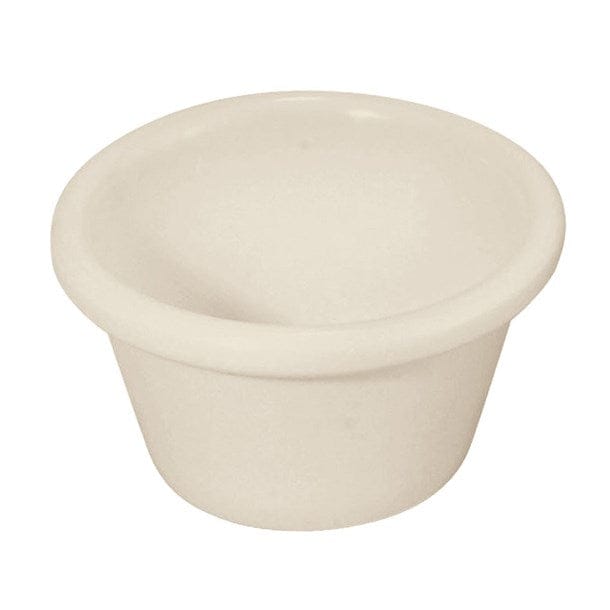 Winco Unclassified Dozen Winco RP-1B 1-1/2 Ounce Plain Ramekin Heat Resistant Break Resistant Melamine in Bone | Denson CFE