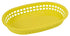 Winco Unclassified Dozen / Yellow Winco PLB-Y Oval Platter Basket 10-3/4 x 7-1/4 x 1-1/2 Yellow Heavy Duty | Denson CFE
