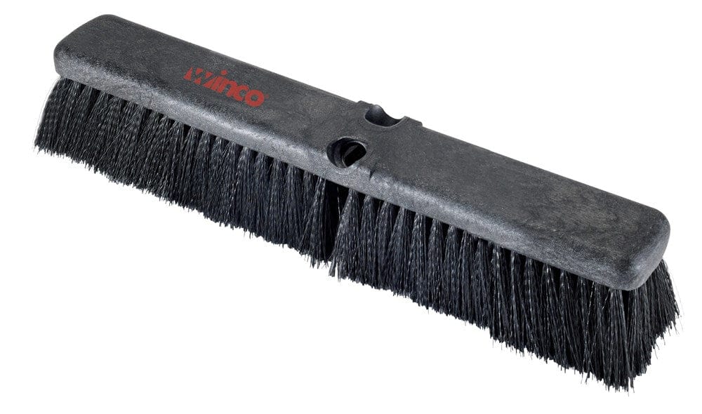 Winco Unclassified Each / Black Winco BRFF-18K Floor Sweep Head 18 Inch Foam Block with Black Bristles for Fine and Medium Sweeping | Denson CFE