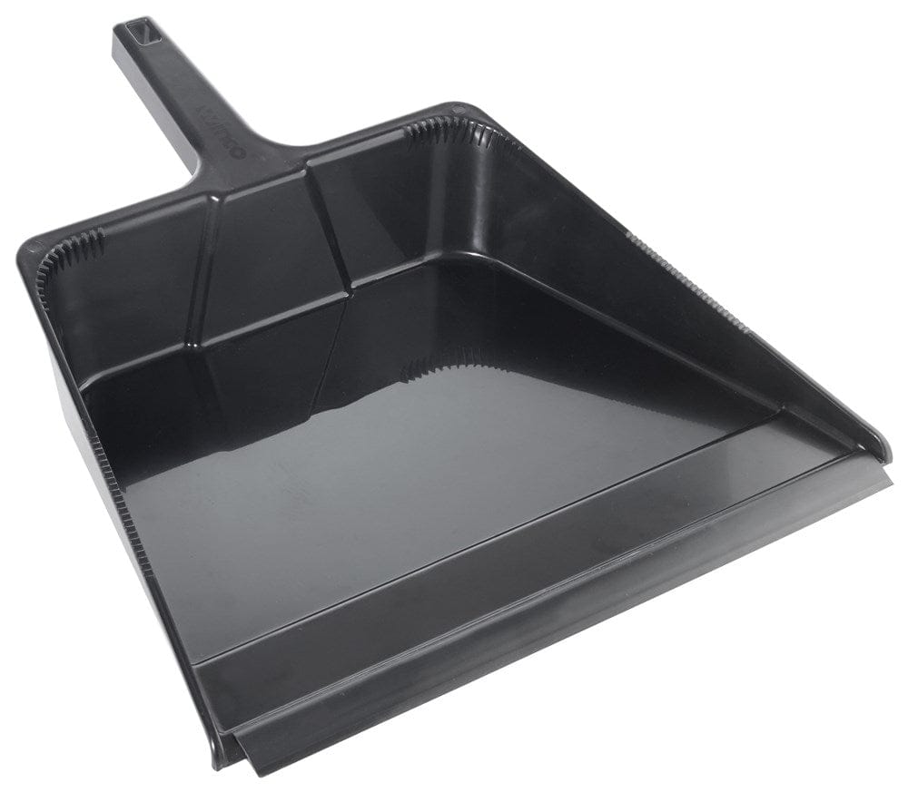 Winco Unclassified Each / Black Winco DP-1618K Large Plastic Dust Pan 16 inches x 18 inches x 5-1/4 inches Black | Denson CFE