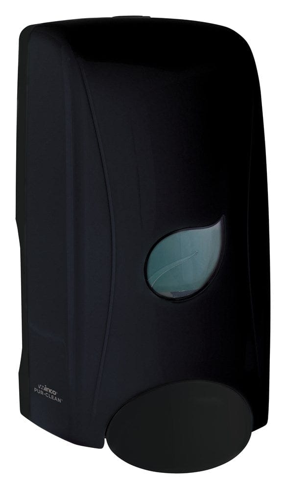 Winco Unclassified Each / Black Winco SDMF-1K Pur-Clean Manual Foam Soap Dispenser Black 1000ml | Denson CFE