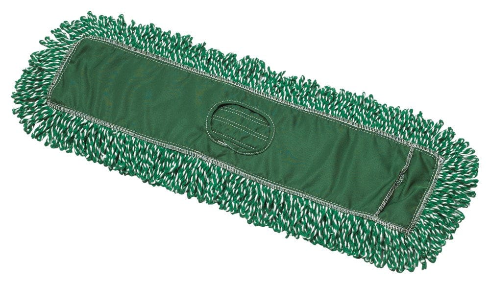 Winco Unclassified Each / Green Winco DMM-24H Microfiber Blend Dust Mop Refill Green 24 x 5 inches | Denson CFE