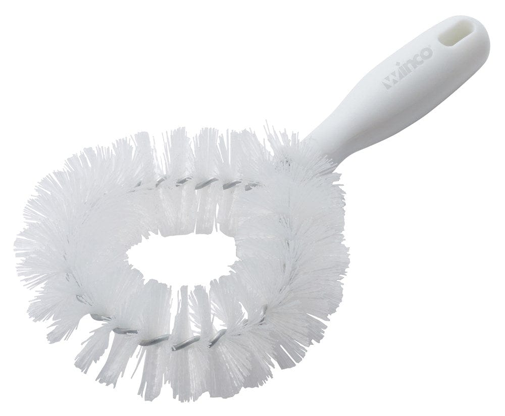 Winco Unclassified Each Winco BRV-10 Vegetable Brush with Ergonomic Handle and Circular Opening for Effective Cleaning | Denson CFE
