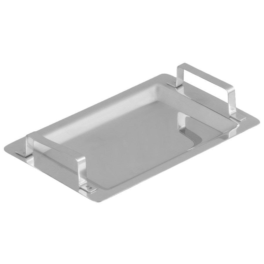 Winco Unclassified Each Winco DDSH-102S Mini Serving Platter with Handle Stainless Steel 8.5 x 5.25 | Denson CFE