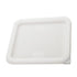Winco Unclassified Each Winco PECC-M Cover for 6 and 8 Quart Square Storage Containers White Polyethylene | Denson CFE