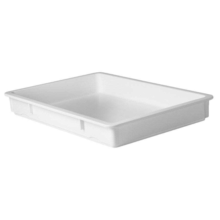 Winco Unclassified Each Winco PL-3N Dough Box 25-5/8 Inch x 18 Inch x 3-1/4 Inch Dishwasher Safe Multi-Stacking BPA Free White | Denson CFE