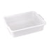 Winco Unclassified Each Winco PLP-5W Perforated Bus Box 21-1/4 inches x 15-3/8 inches x 4-7/8 inches BPA Free Polypropylene White | Denson CFE