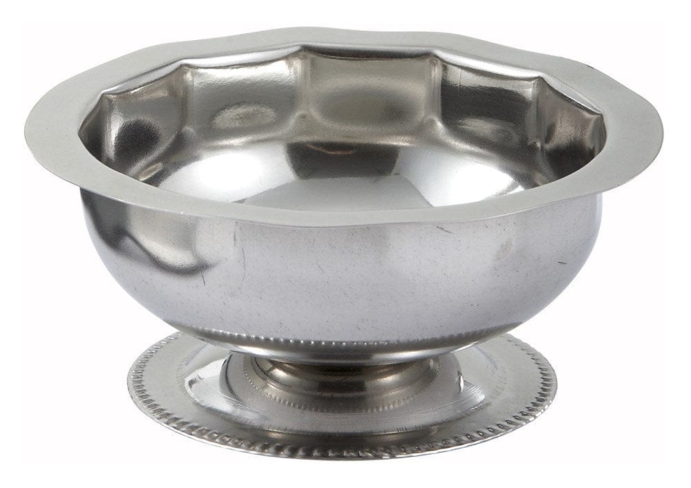 Winco Unclassified Each Winco SD-3 Stainless Steel 3-1/2 Ounce Footed Sherbet Dish | Denson CFE