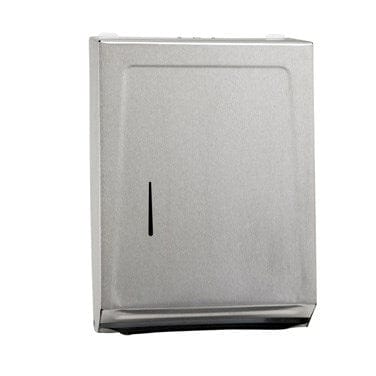 Winco Unclassified Each Winco TD-700 Stainless Steel Paper Towel Dispenser for C-Fold and Multi-Fold Towels | Denson CFE
