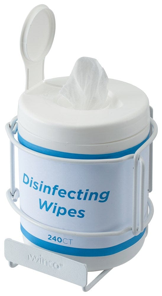 Winco Unclassified Each Winco WHW-6 Wall Mounted Wipe Bracket in White Iron | Denson CFE