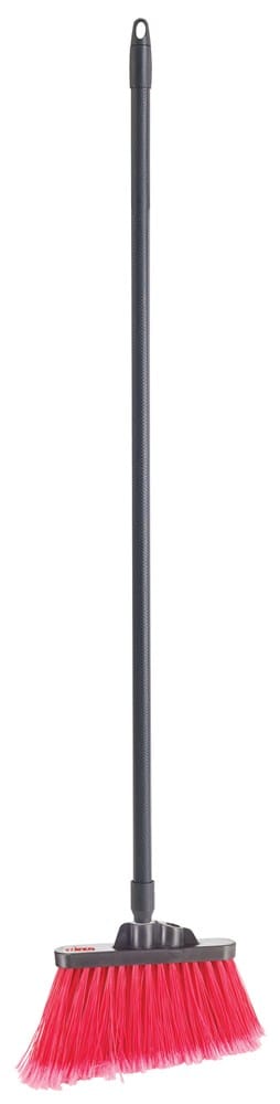 Winco Unclassified Set / Red Winco BRAF-9R-H Angle Broom Set with 48 Inch Fiberglass Handle and Red Flagged Bristles Medium Duty | Denson CFE