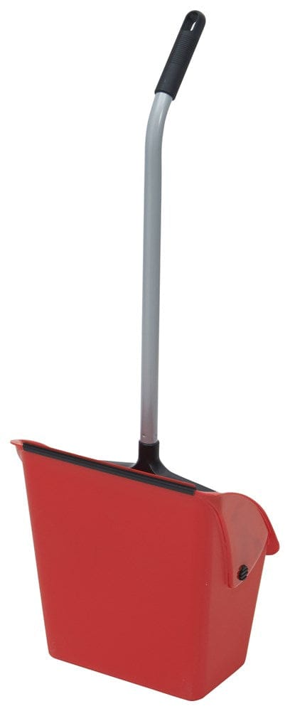 Winco Unclassified Set / Red Winco DP-14R Jumbo Lobby Dust Pan Red 13-5/8 inches x 14 inches x 8-7/8 inches Deep | Denson CFE