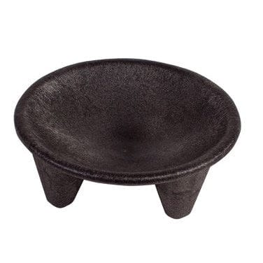 Winco Unclassified Set Winco PMP-12 12oz Molcajete Salsa Plate Set BPA Free Polypropylene Black 2 Pack | Denson CFE
