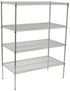 Winco Unclassified Set Winco VCS-2436 24 x 36 x 72 Wire Shelving Set Heavy Duty with 850 Pound Capacity | Denson CFE
