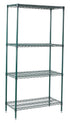Winco Unclassified Set Winco VEXS-1836 Heavy Duty Epoxy Coated Wire Shelving Set | Denson CFE