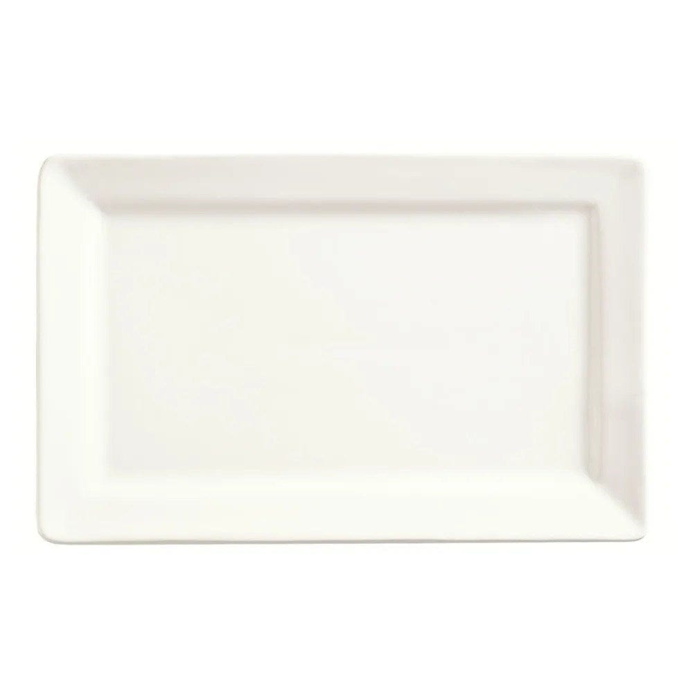 World Tableware Canada Dinnerware 1 Doz / Porcelain / White World Tableware SL-27 Rectangular Porcelain Plate, 11x7", Slate