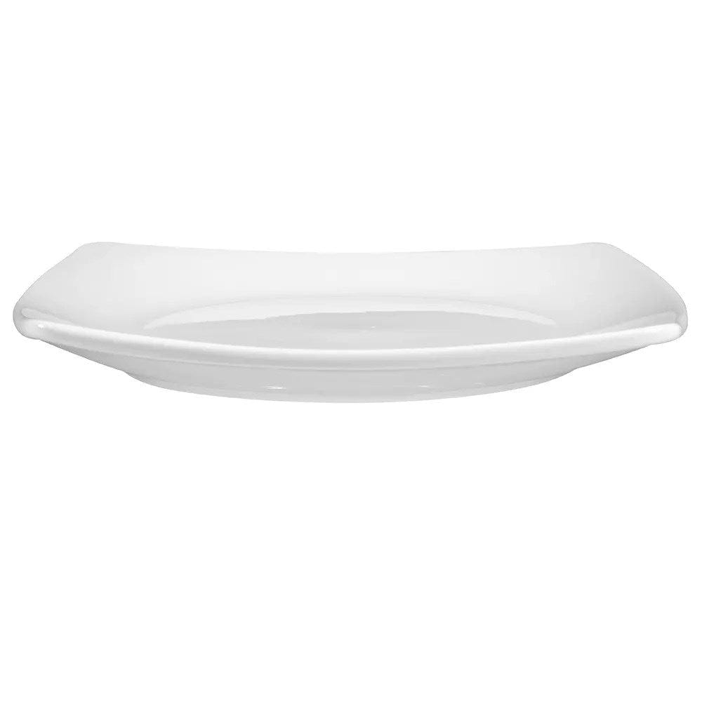 World Tableware Canada Dinnerware 2 Doz / Porcelain / White World Tableware 840-463S 8" Square Porcelain Plate, Coupe, Bright White, Porcelana