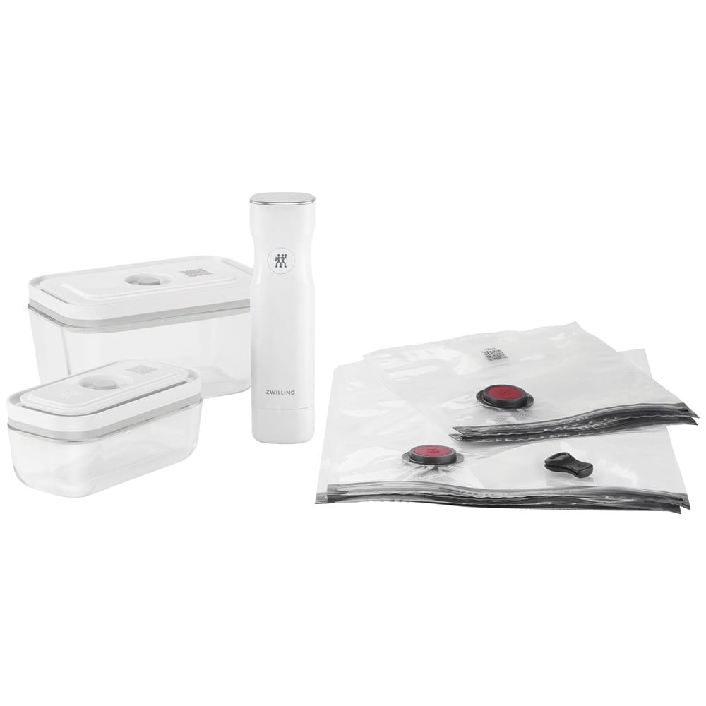Zwilling J.A. Henckels Meat Processing KIT ZWILLING 36806-106 Fresh & Save Vacuum Sealer Machine Starter Set, 6 Piece BPA-Free Sous Vide Meal Prep Container Set - Glass | Denson CFE