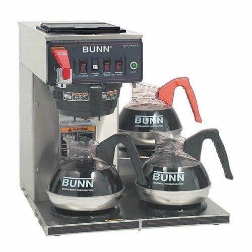 Bunn-O-Matic Unclassified Each Bunn CWTF15-3 Medium Volume Decanter Coffee Maker - Automatic, 3 9/10 gal/hr, 120v (12950.0213)