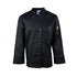 Chef Revival Food Service Supplies Chef Revival J017BK-XL XL Black Chef-tex Breeze Men's Poly Cotton Cuisinier Chef's Jacket