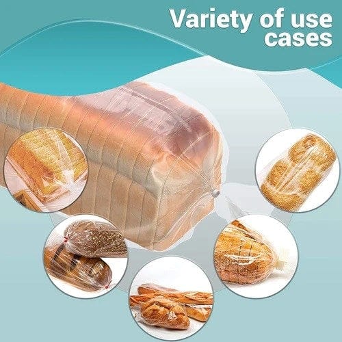 Denson CFE Unclassified Case Bakery Bread Bags Gusseted 5"+3"x14" 500 Pcs 0.9 mil Thick, Best use for Home, Bakeries and Other Food Industry Businesses