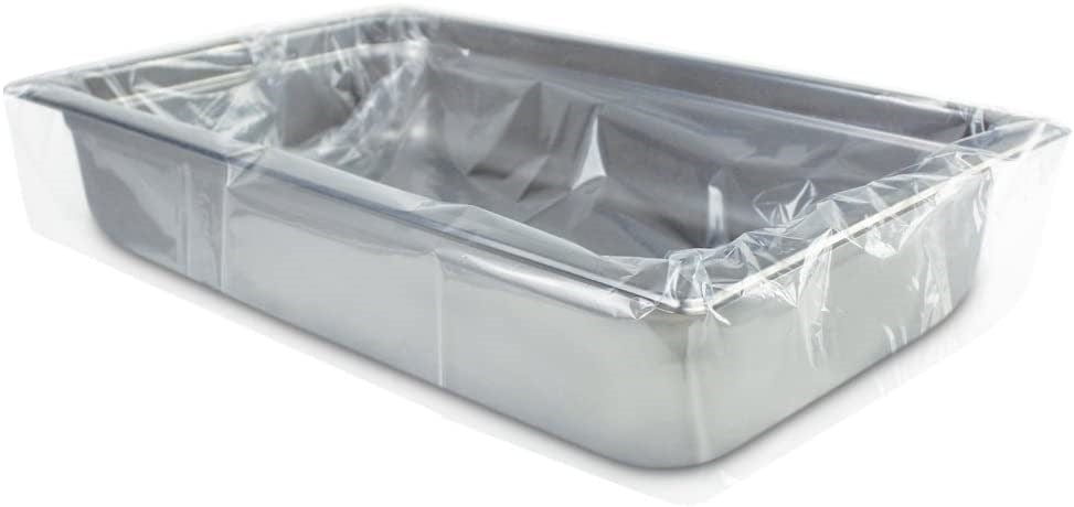 Denson CFE Unclassified Case PanSaver 42001 Full Shallow/Medium Pan, Clear Disposable Bags, 34 x 12 Inches (100 Liners), 34 x 12, Transparent