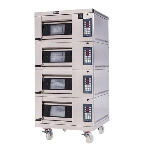 Doyon & Nu-Vu Commercial Ovens Each Doyon 1T4_208/60/3 Four Pan Artisan Stone Four Deck Oven - 208V