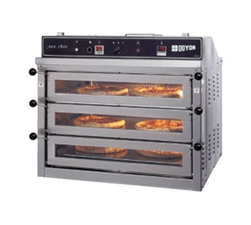 Doyon & Nu-Vu Commercial Ovens Each Doyon PIZ3 Triple Pizza Deck Oven, 120/240v/1ph