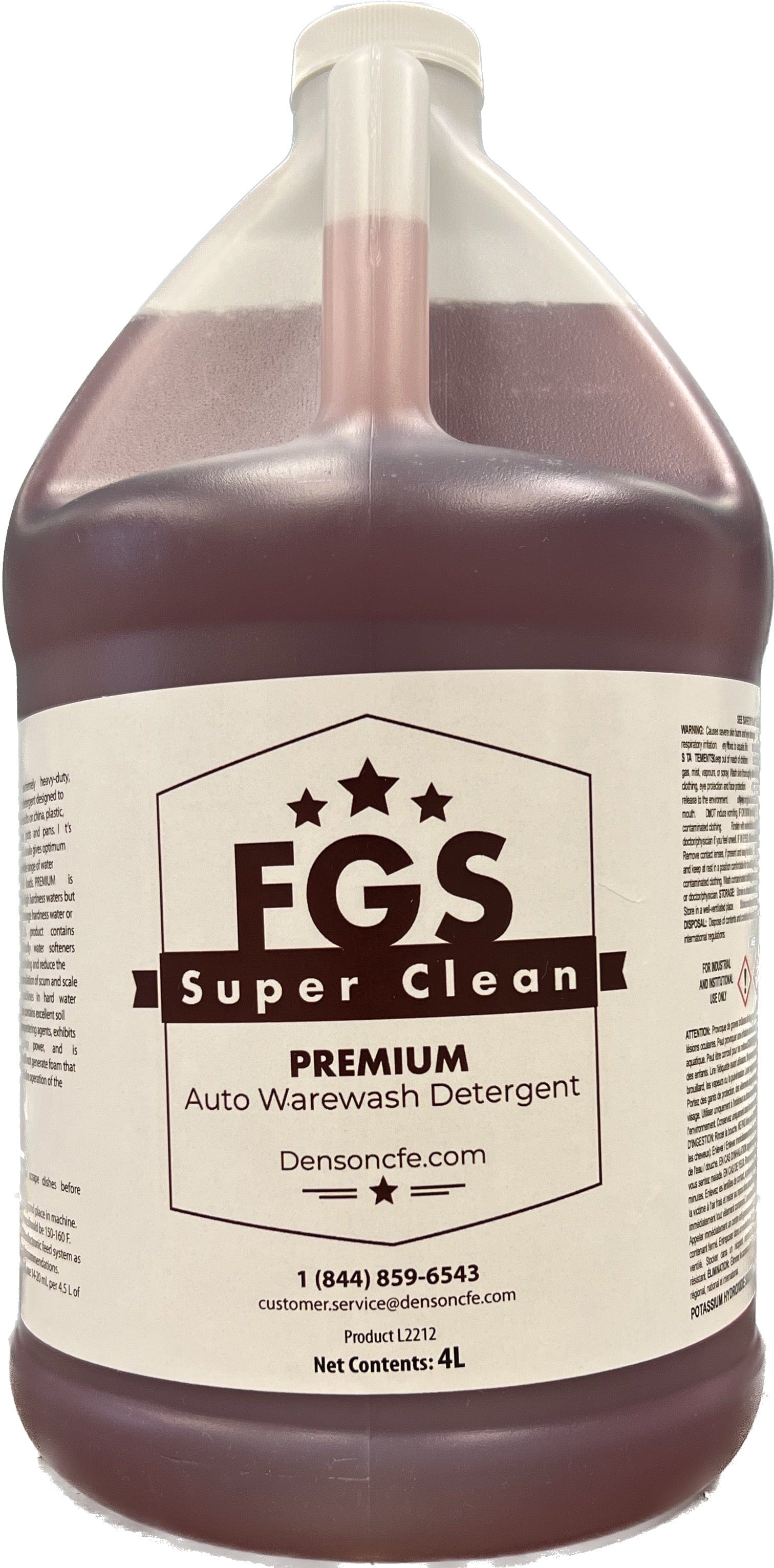 FGS Superclean Food Service Supplies Each Premium warewash detergent suitable for hard water 4 litre