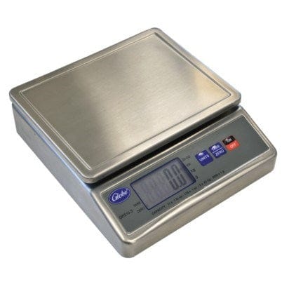 Globe Scales Each Globe GPS10-S Electric 10lb. Stainless Steel Digital Portion Control Scale With LCD Display - 115V