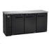 Kelvinator Commercial Bar Refrigeration Each Kelvinator KCHBB72S - 73" Three Door Bar Cooler - 19 Cubic Feet