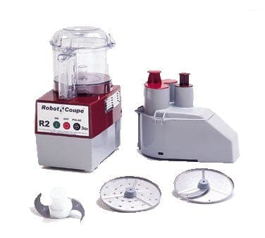 Robot Coupe Food Processors Each Robot Coupe R2N CLR 1 HP Combination Continuous Feed Food Processor with 3 Qt. Clear Polycarbonate Bowl - 120V