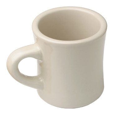 Royal Industries Dinnerware 7.5 OZ VICTOR COFFEE MUG, WHITE
