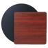 Royal Industries Essentials Each Royal Industries ROY RTT BM 3042 T 30" x 42" Rectangular Reversible Melamine Table Top, Black/Mahogany