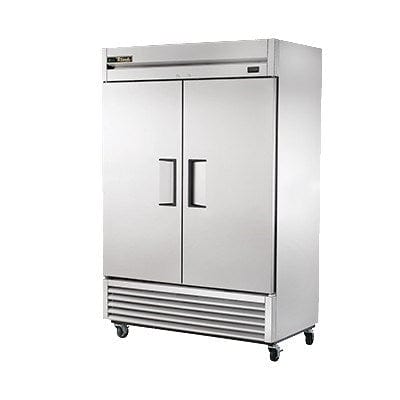 True Food International Canada Reach-In Refrigerators and Freezers Each True T-35F-HC Reach-In Two Section Freezer w/ Two Solid Stainless Steel Doors And Six PVC Coated Shelves