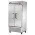 True Food International Canada Reach-In Refrigerators and Freezers Each True T-35F-HC Reach-In Two Section Freezer w/ Two Solid Stainless Steel Doors And Six PVC Coated Shelves