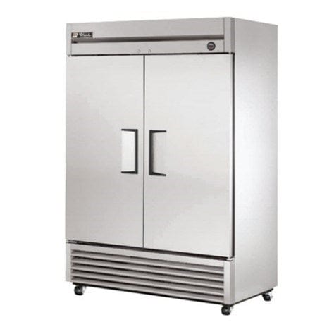 True Food International Canada Reach-In Refrigerators and Freezers Each True T-49F-HC Reach-In Two Section Freezer w/ Two Stainless Steel Solid Doors And Six Adjustable PVC Coated Wire Shelves